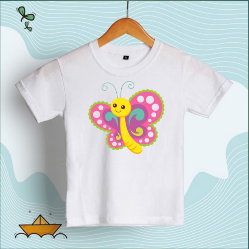 N2-KAOS ANAK BUTTERFLY LUCU