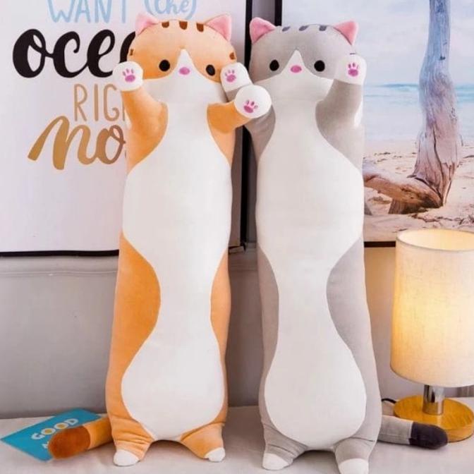 Boneka Guling kucing / Boneka bantal guling Kitty cat 60 cm