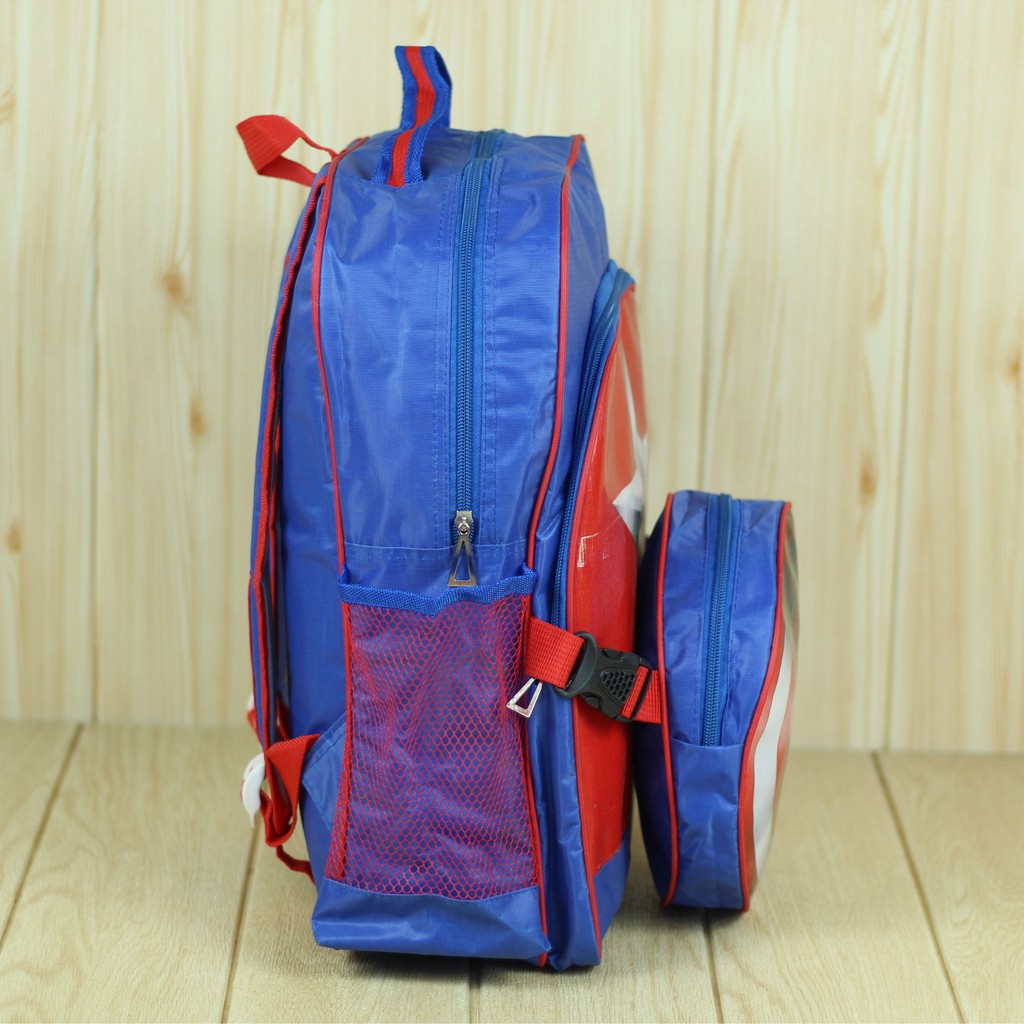 Tas Gendong Anak 2in1 Captain America Ransel Sekolah Anak Cowok Trendy Tas Sekolah TK SD PAUD Keren