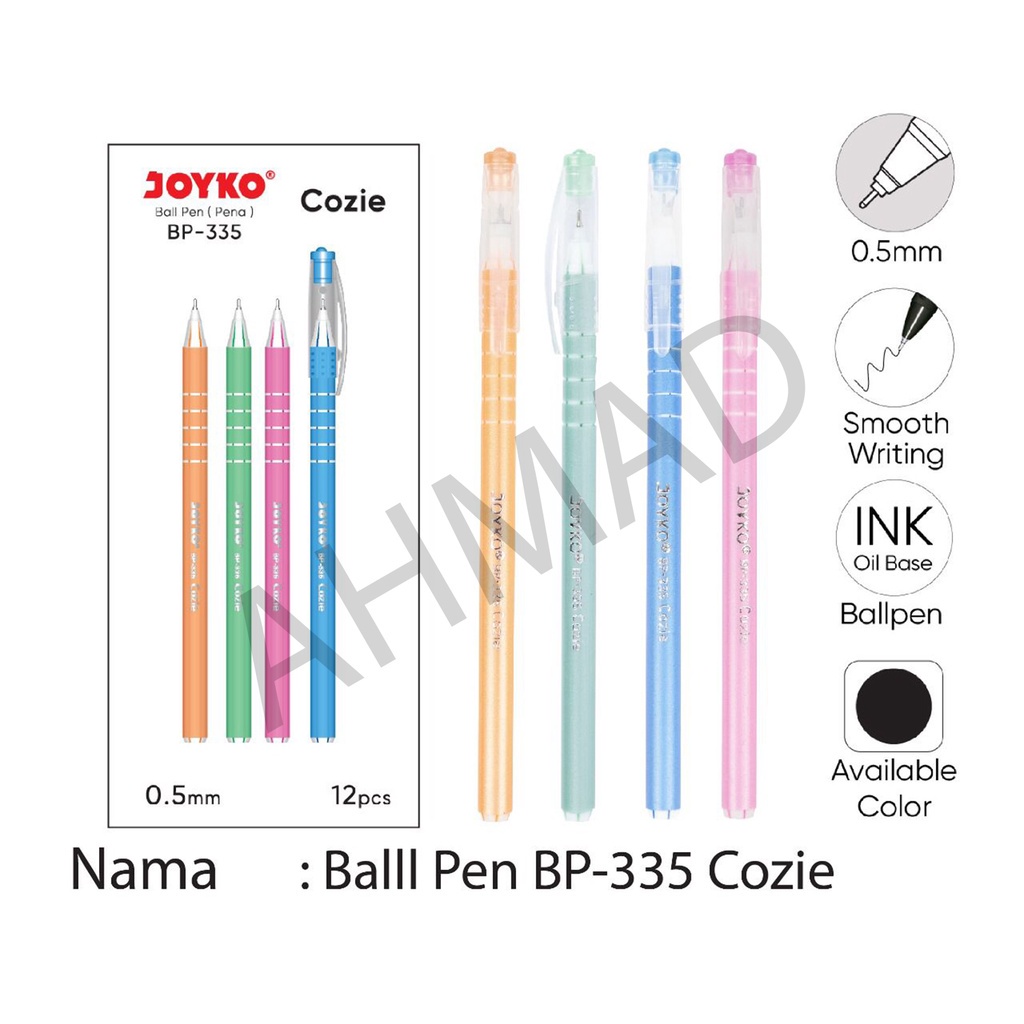 

JOYKO Pulpen/ Pen/ Ball Pen-335 Cozie/ Lusin