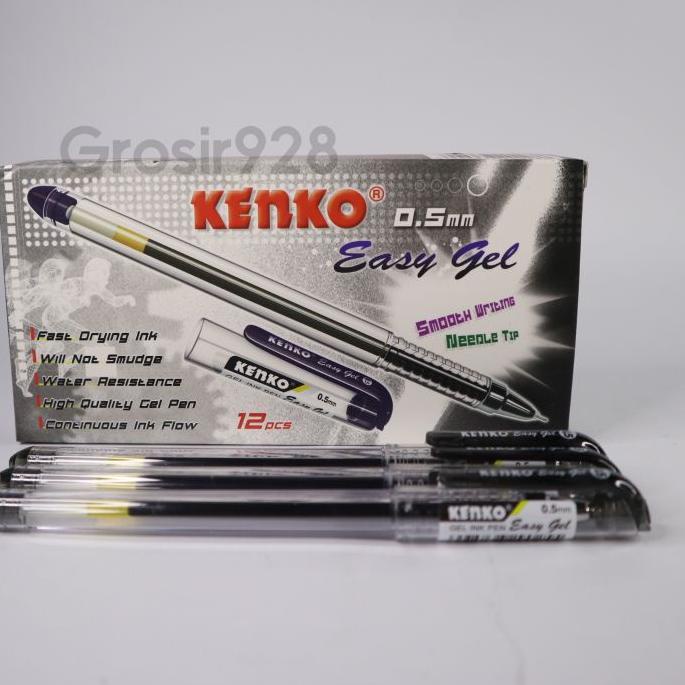 

*Terlaku* (Per 12) Pen Gel Easy Gel Kenko 0.5 mm / Pulpen Gel / Pena Gel top