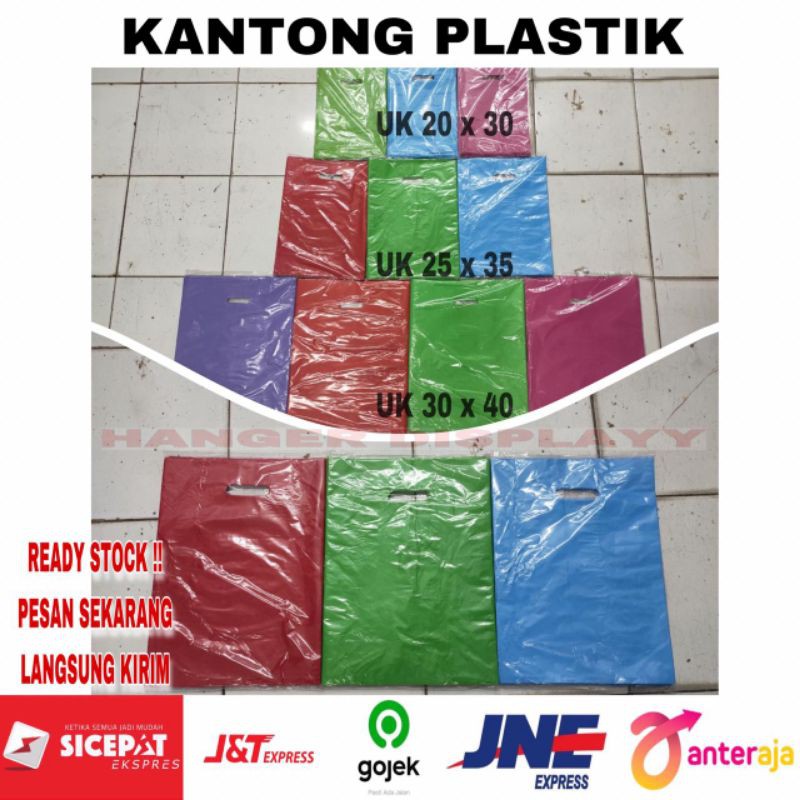 Kantong Plastik baju HD Oval polos (isi 100 lembar)