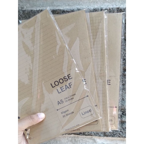 

● [Samson20/26] Loose Leaf A5/B5 kertas samson