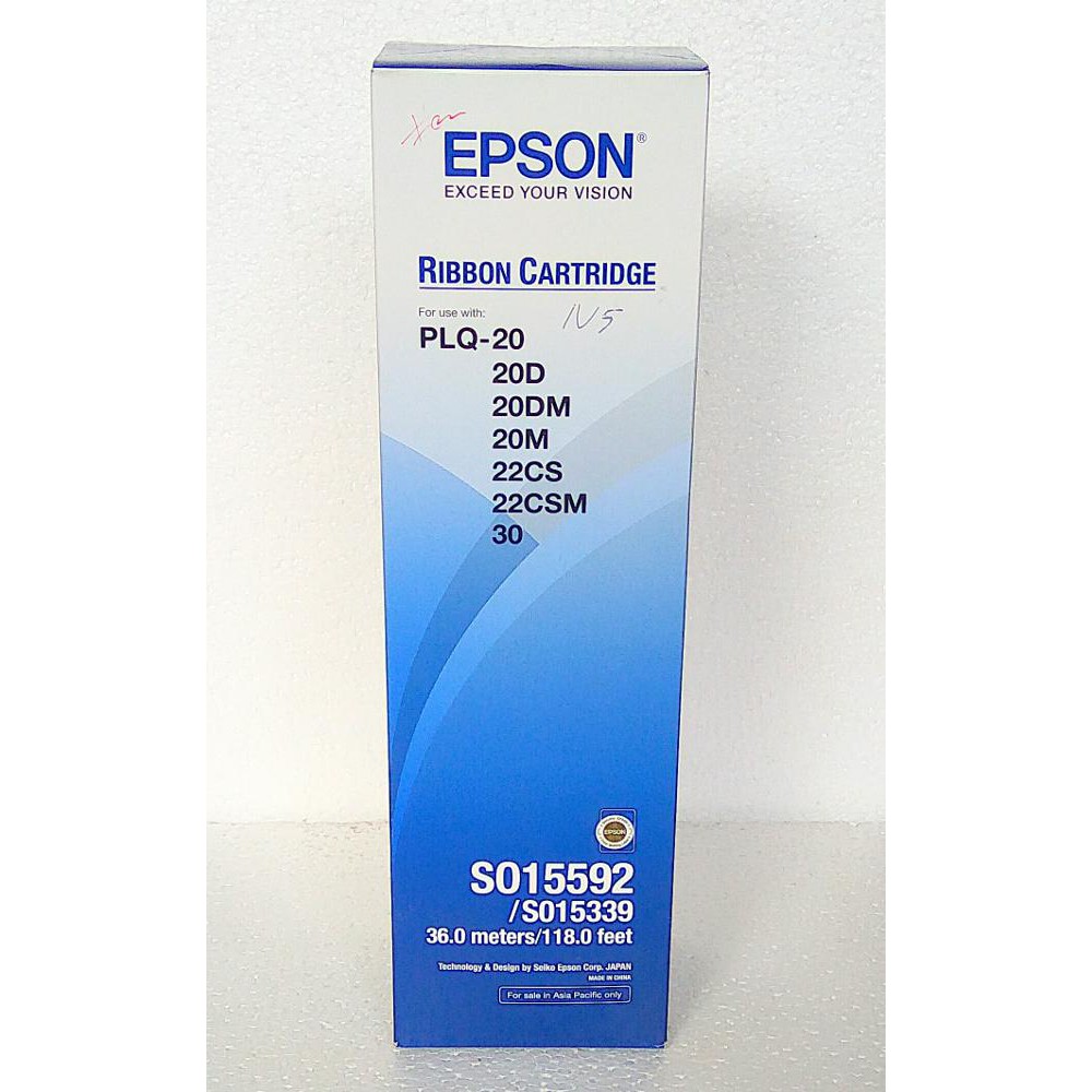 Ribbon Catridge pita Epson PLQ20 PLQ 20 SO15592 100% Original 3pcs/box