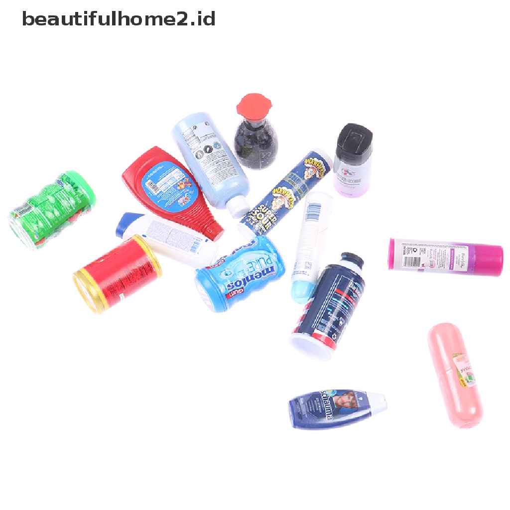 (Beautifulhome2.Id) Miniatur Botol + Kaleng Minuman Untuk Dekorasi Rumah Boneka