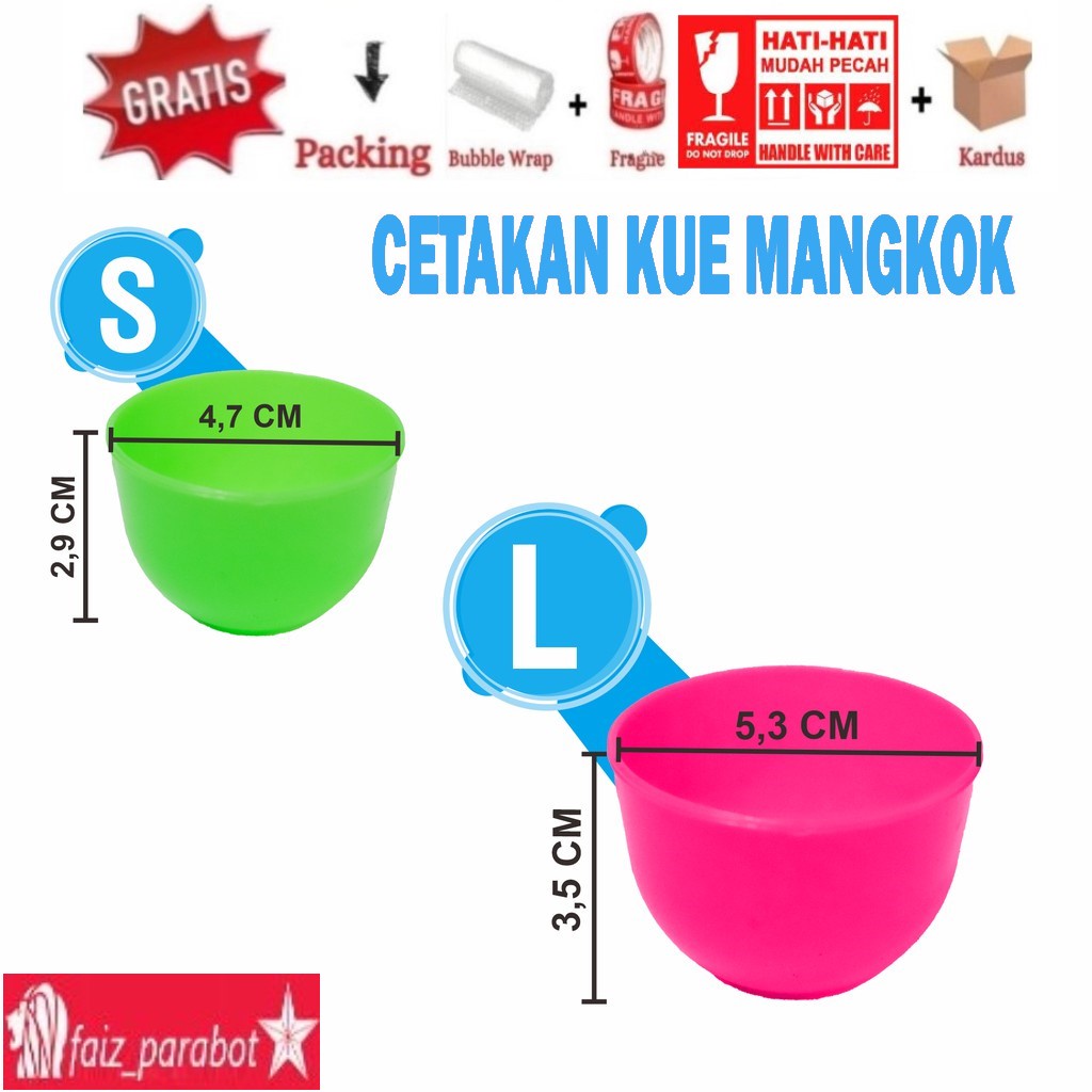 12 PCS Cetakan Talam / Cetakan Mangkok