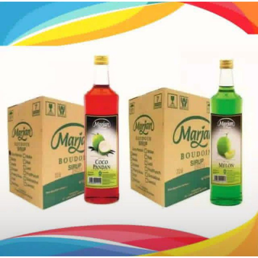 

Sirup Marjan Boudoin 460ml Coco Pandan Dan Melon 1 Dus Isi 12 Botol