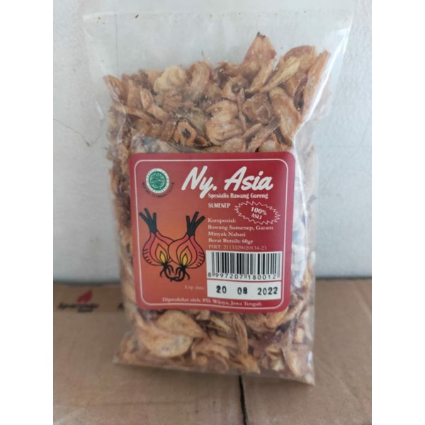 

Bawang Goreng Ny Asia kemasan 60gr