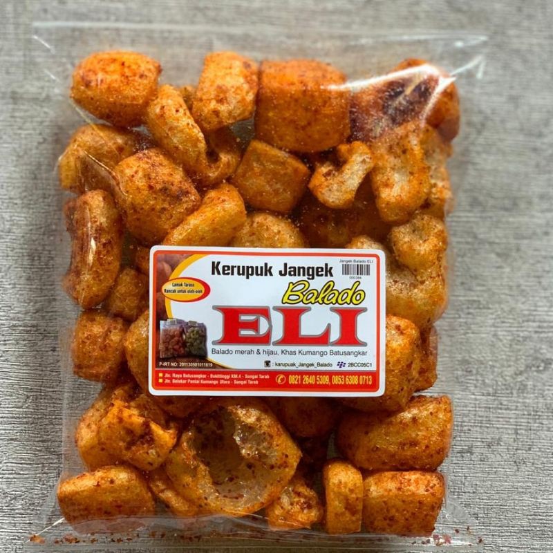 

kerupuk Jangek Balado Merah