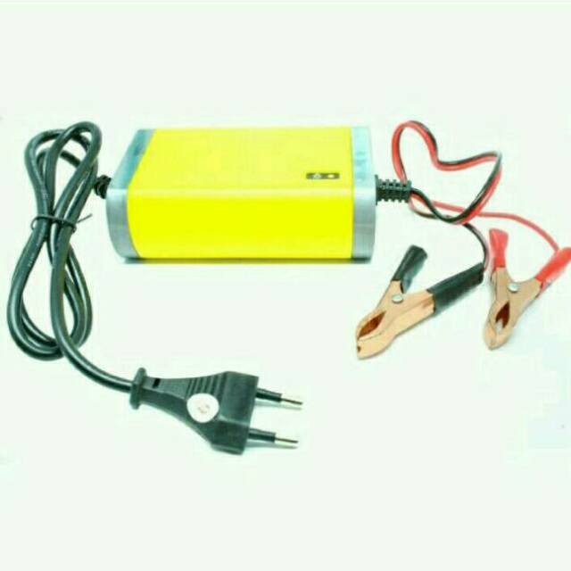 Charger accu motor portable / casan aki mini / pengisian aki motor praktis