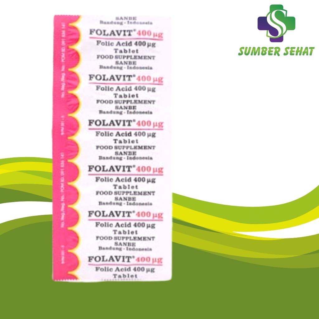 FOLAVIT 400 MCG STRIP 10 TABLET