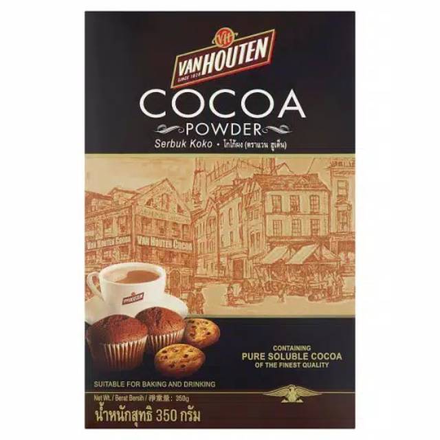 

COKLAT BUBUK COCOA VAN HOUTEN VANHOUTEN/COCOA POWDER VANHOUTEN 180GR