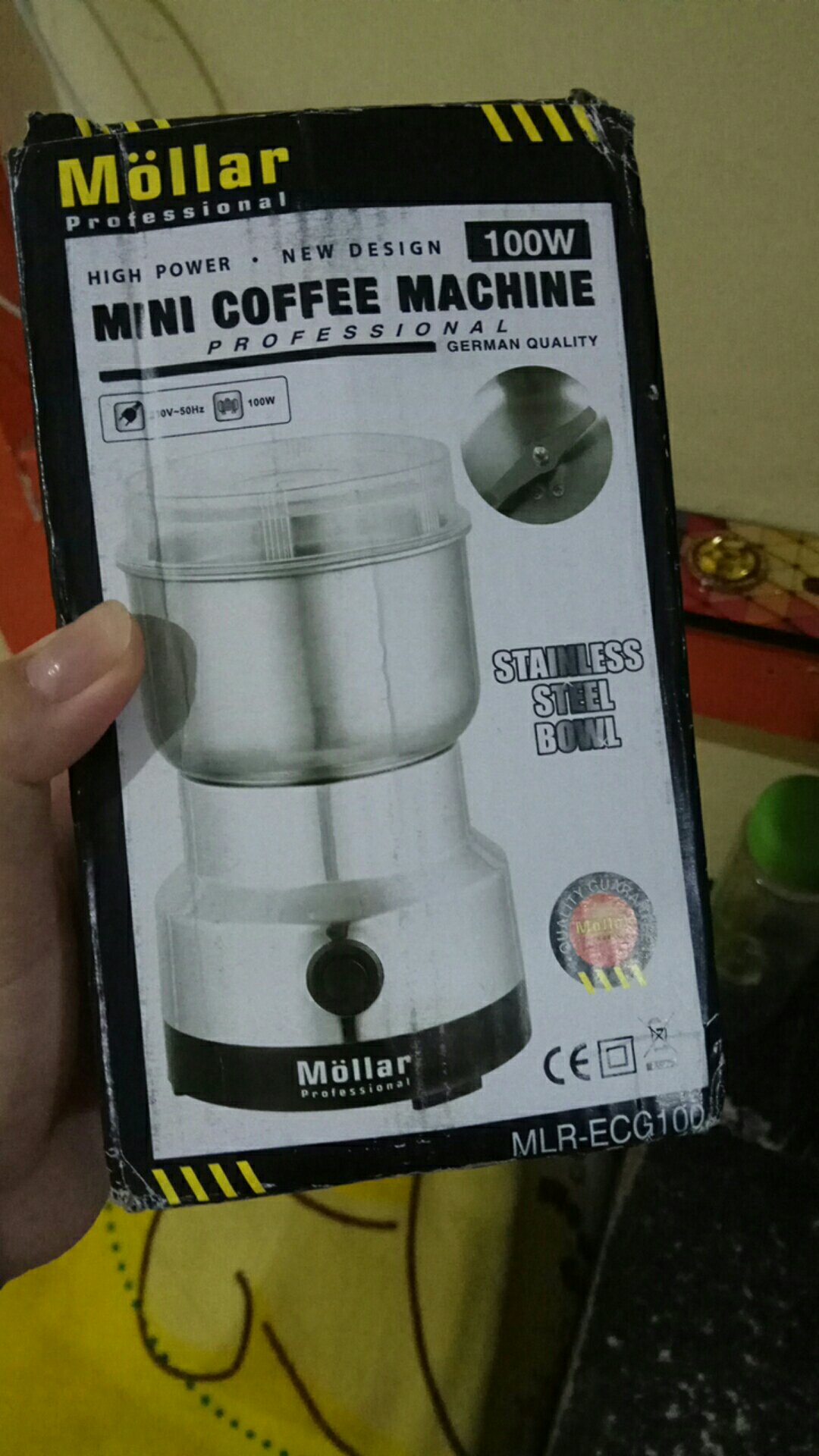 Mollar Mini Coffee Grinder Gilingan Kopi Listrik - Blender Bumbu Dapur