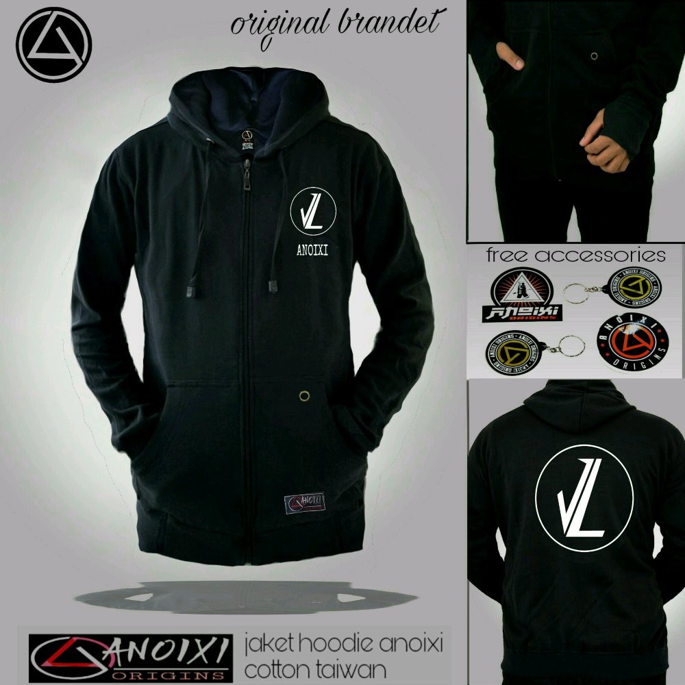 TERLARIS Jaket Sweater cowok Anoixi Original - Jaket Distro - jaket catton Jaket Keren
