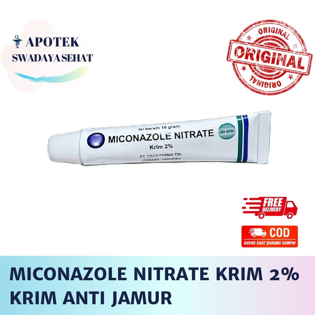 MICONAZOLE Cream 10 Gram Kimia Farma - Krim Anti Jamur , Panu , Kadas Mikonazol Miconazol