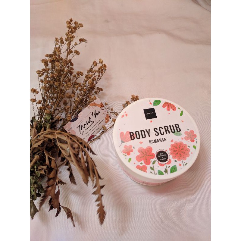 SCARLETT WHITENING 1 PAKET BADAN (BODY SCRUB, SHOWER SCRUB, LOTION)