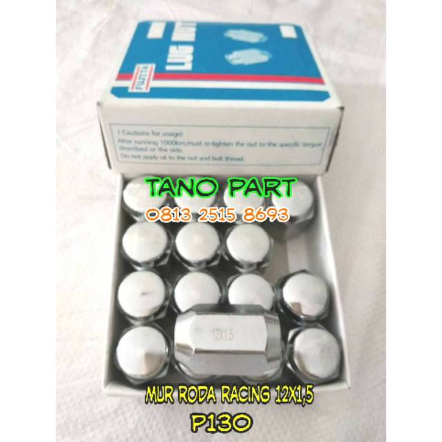 10 DUS BAUT RODA FUJITA UKURAN 12X1.5