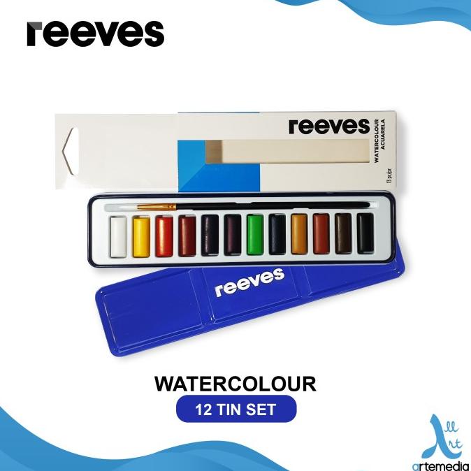 

Cat Air Reeves Watercolor Set 12 Metal Tin