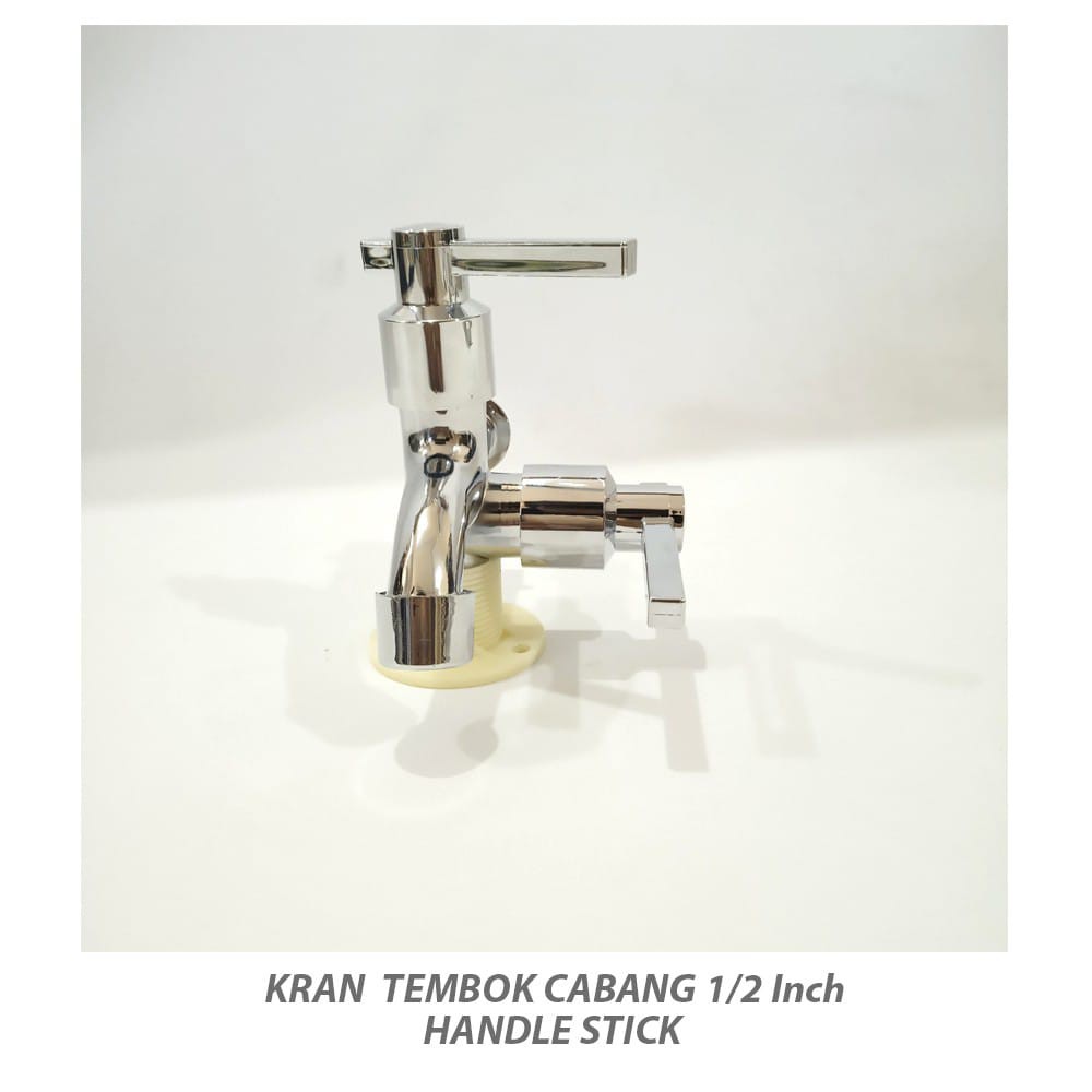 Kran Cabang Shower New Keran Double Stainless Chrome Kamar Mandi Krom