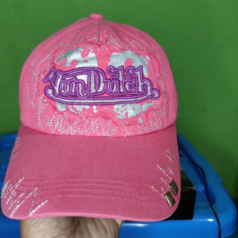 topi von dutch original second topi ori pink