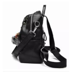 Tas Ransel Wanita Korean Fashion Bahan PU Leather Backpack Multifungsi Fashion Mode New Model