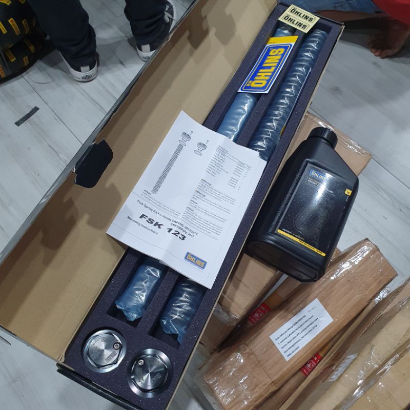 Spring Kit Per Shock Depan Ohlins Fsk 123 honda CRF250L CRF 250 Rally Original Set Front Fork Fluid 