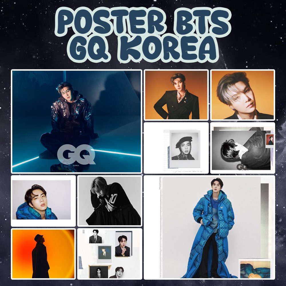 Poster BTS GQ KOREA MAGAZINE 2022 | Poster Kpop A4 A5 A6 Murah Murah (Part D)