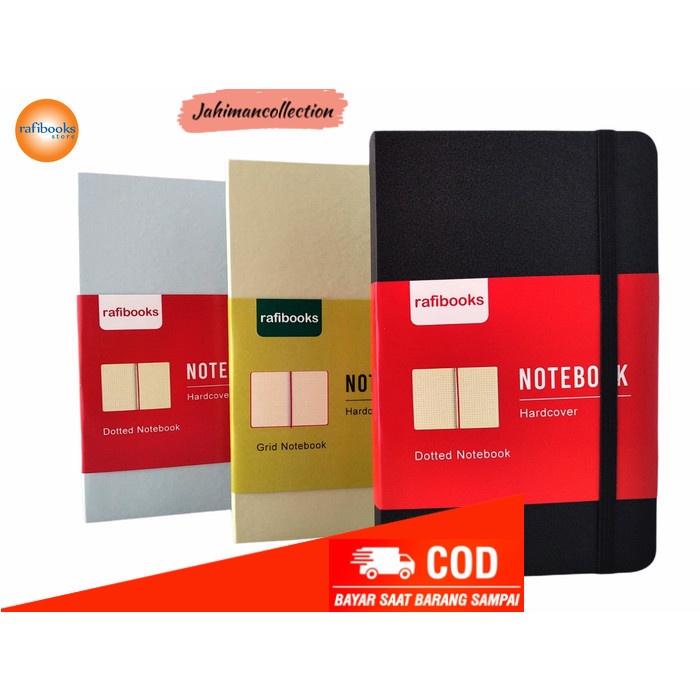 

✨ BISA COD ✨ Classic Notebook Bullet Journal - Buku Agenda - Biru Muda, DOTTED