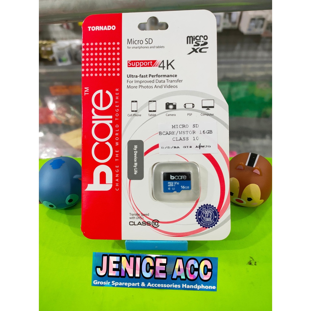MICRO SD BCARE 16GB CLASS 10