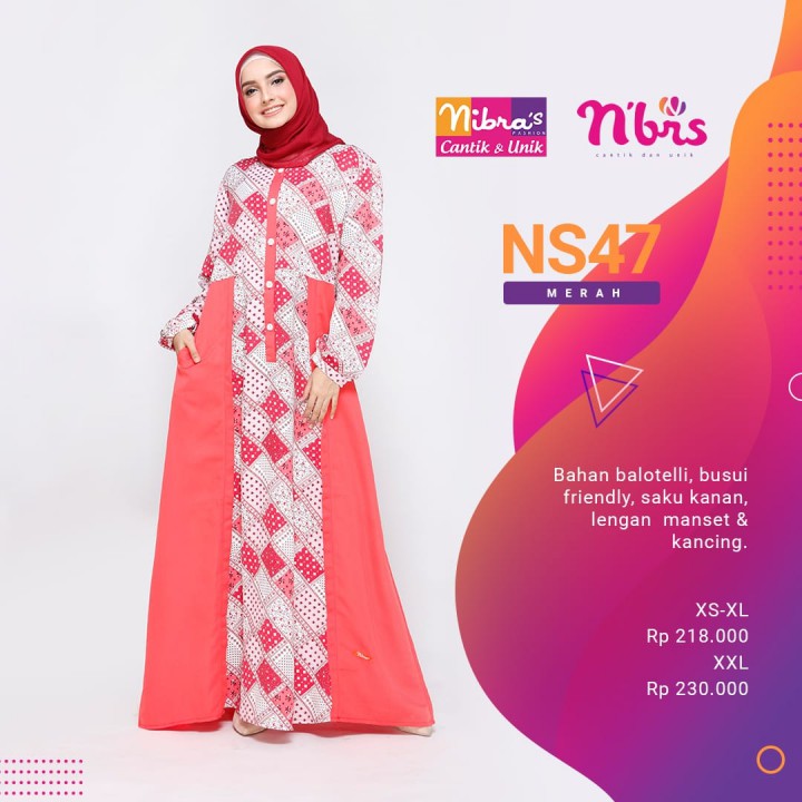 GAMIS SYARI NS 47 ||  NIBRAS