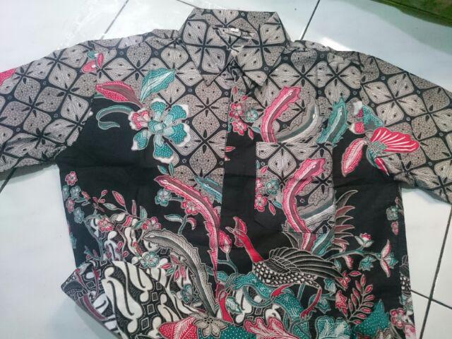 Kemeja Batik Lengan Pendek 074/ Risna Batik Hrb026 Belanja Batik Beli Batik Batik Hem Seno Padi
