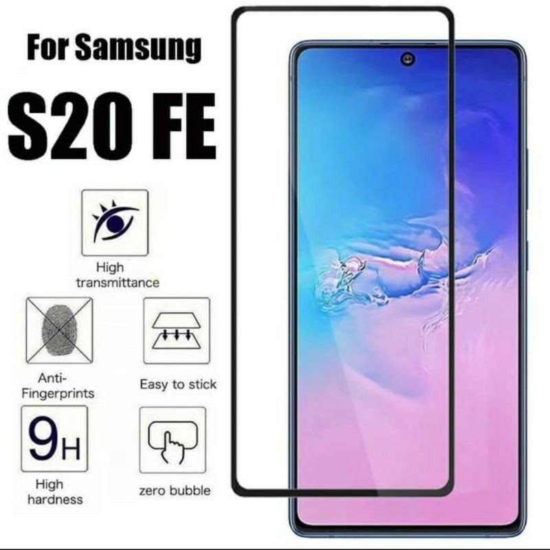 Samsung S20FE / S21FE Temper Glass Anti Gores Kaca Screen Guard Protector Full Cover / Clear S20 FE S21 FE