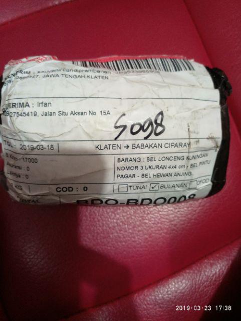 (bisa Cod) Bel Lonceng Klinting Kuningan N 3 Ukuran 4x4 Cm - Bel Pintu Pagar Bel Hewan Anjing Kucing