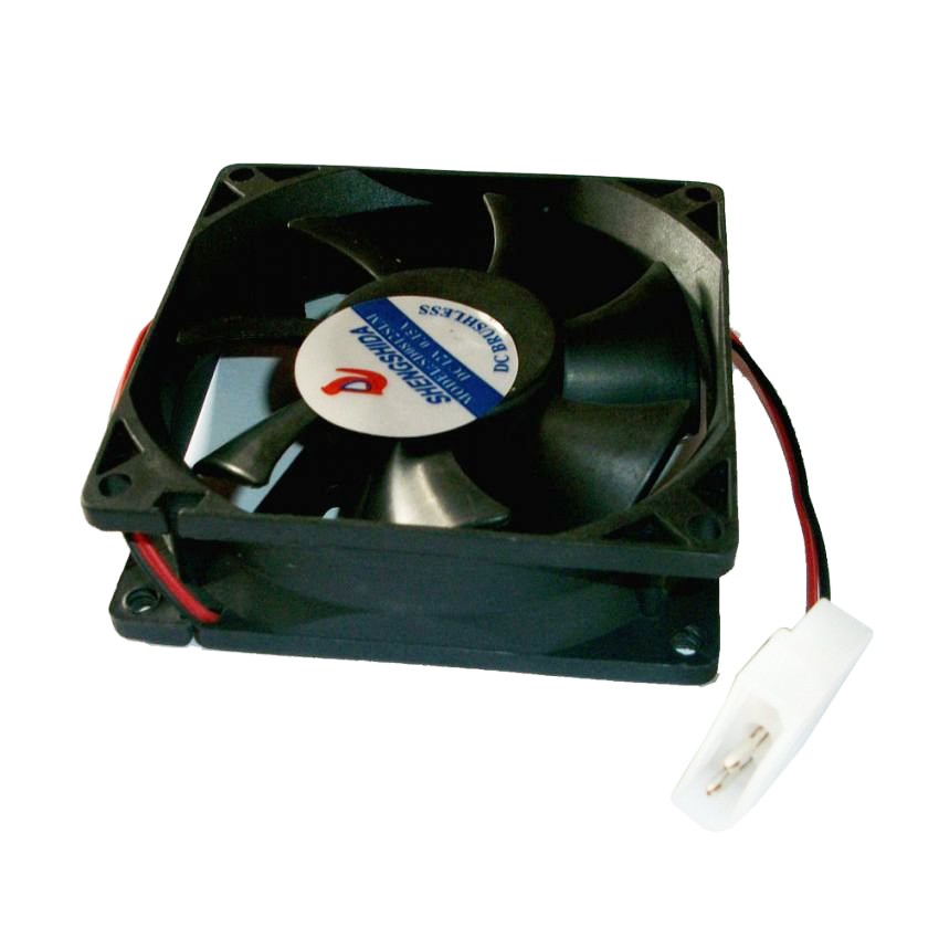 Trend-Universal Fan Cooler Casing CPU 8cm + Baut - Hitam