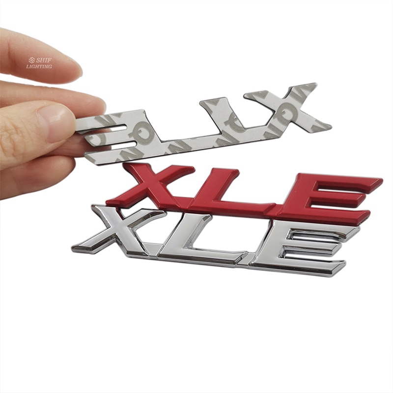 1pc Stiker Emblem Metal Motif Tulisan XLE Untuk Dekorasi Mobil TOYOTA XLE