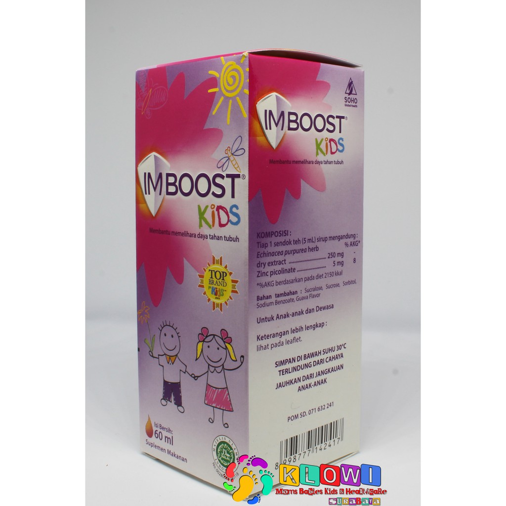 Imboost Kids Sirup 60Ml / Suplemen Anak Meningkatkan Daya Tahan Tubuh