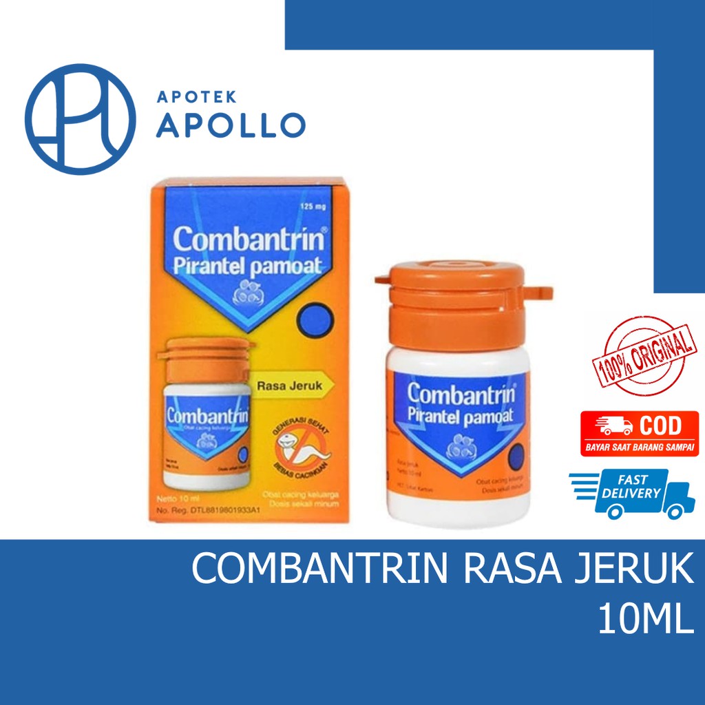 COMBANTRIN SIRUP RASA JERUK 10 ML