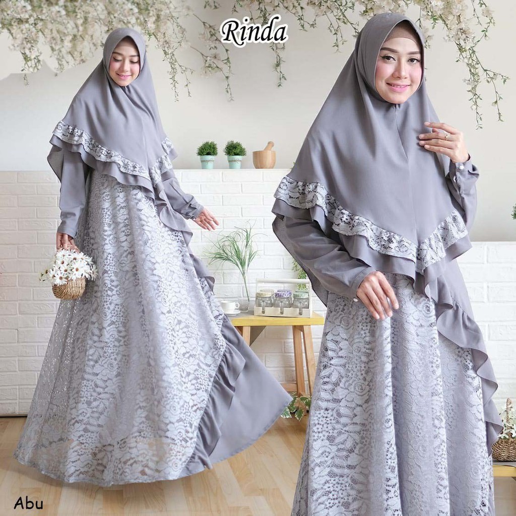GAMIS JUMBO SYARI RINDA / BAJU MUSLIMAH LD 120 / SYARI BRUKAT