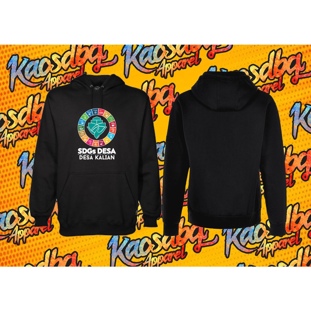 JAKET SWEATER HOODIE SDGs DESA 2021 PESAN NAMA
