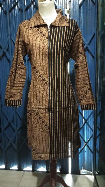 Terlaris Serut Genes Jelita Tunic Navbor Yelbor Whitbor Creambor Tunik Batik Modern Hrb0