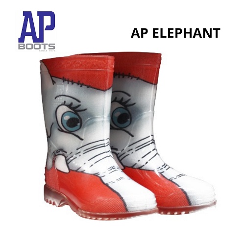 BISA COD - AP BOOTS ANAK ELEPHANT SIZE 23 - 28 - AP ANAK TERMURAH - AP BOOTS ANAK TERMURAH - SEPATU BOOTS KARET ANAK - FANZ STORE