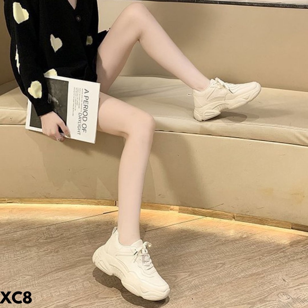 SEPATU SNEAKERS WANITA POLOS SIMPLE HIGHSOLE CLASSIC MOVIE BAHAN PU IMPORT C8