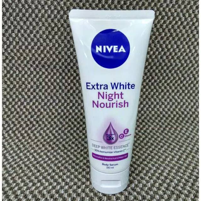 Nivea Extra White Body Serum Night Nourish 180ml