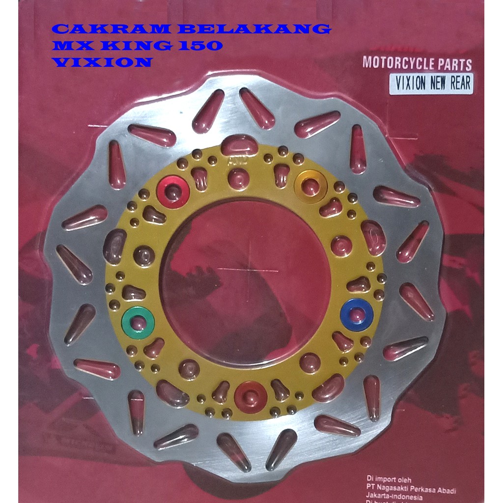 PIRINGAN BELAKANG MX KING dan VIXION NEW