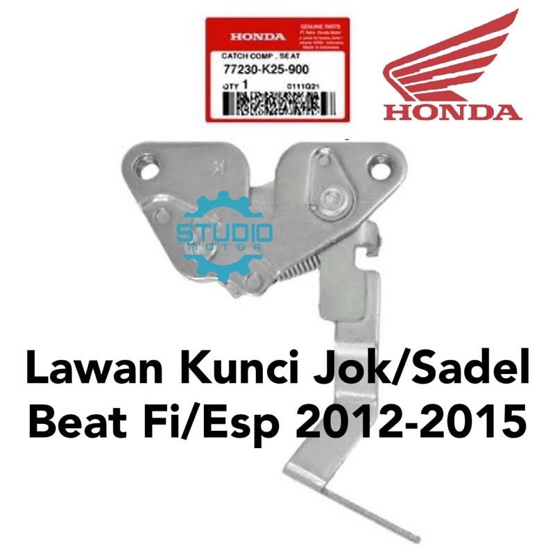 77230K25900 ENGSEL DUDUKAN / LAWAN KUNCI BELAKANG SADEL JOK Catch Comp Seat BEAT FI / BEAT ESP K25 ORIGINAL