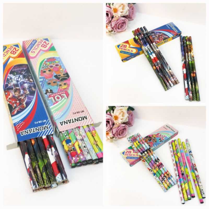 Pensil 2B Bergambar Produk Import