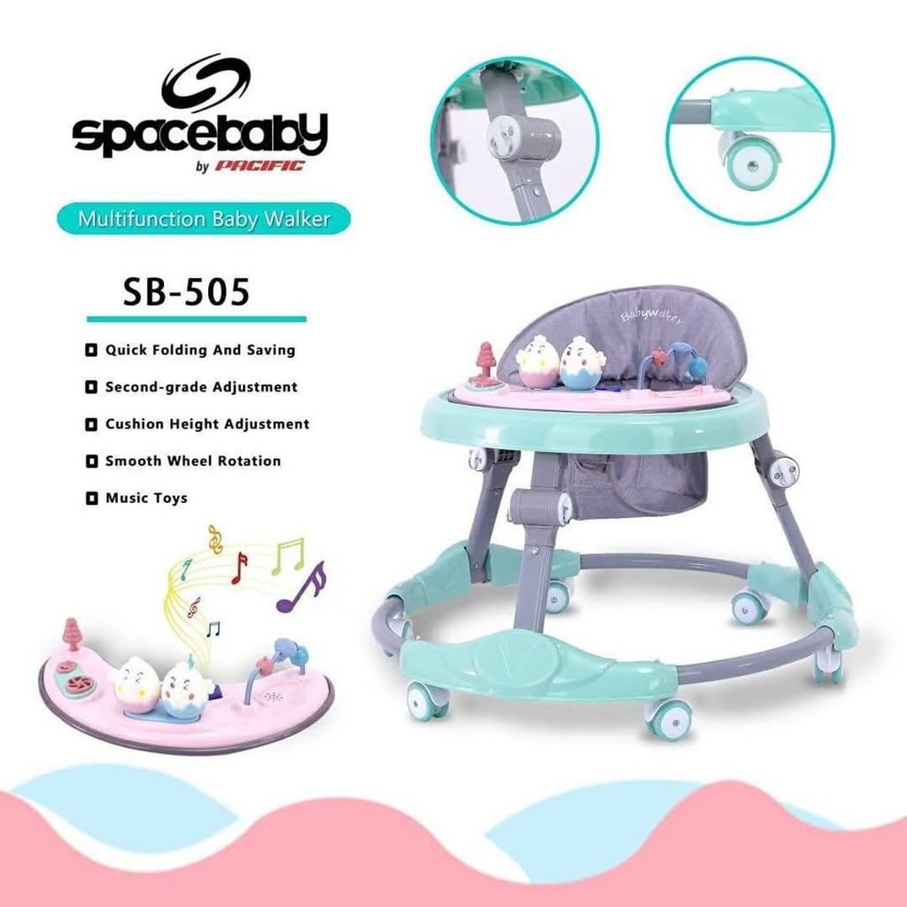 [FREE PACKING KARDUS] Space Baby Baby Walker SB 505, 506, 507, 509, 512, 513 Baby Walker Space Baby