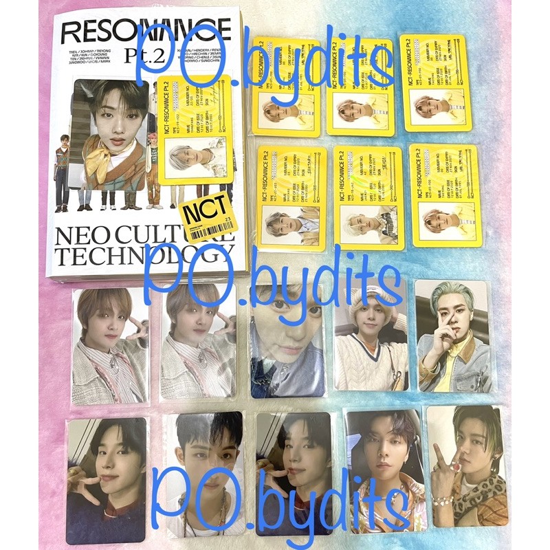 READY STOCK NCT 2020 RESONANCE PT.2 DEPARTURE VER PHOTOCARD / ID CARD LUCAS TAEYONG JAEHYUN HAECHAN