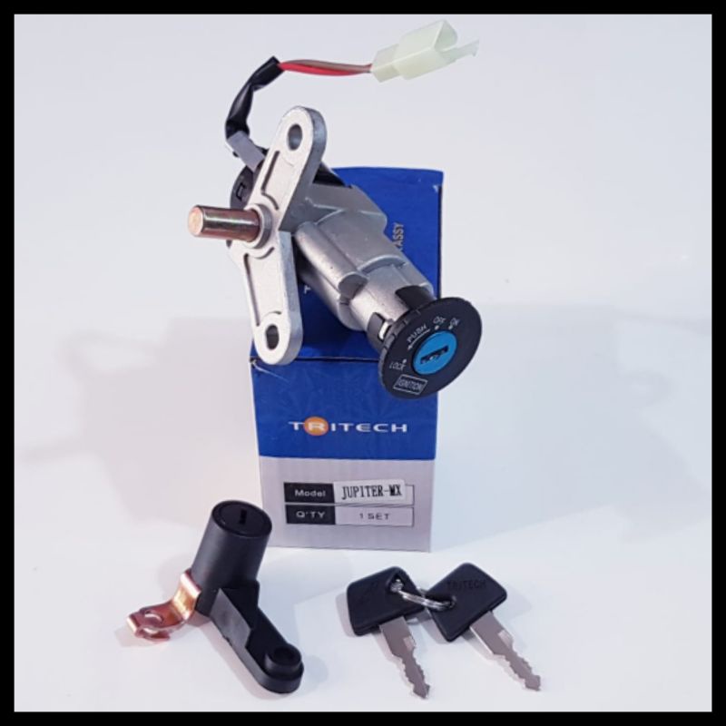 KUNCI KONTAK ASSY SET KUNCI JOK BELAKANG ORIGINAL TRITECH STANDAR MOTOR JUPITER MX/JUPITER MX LAMA/J