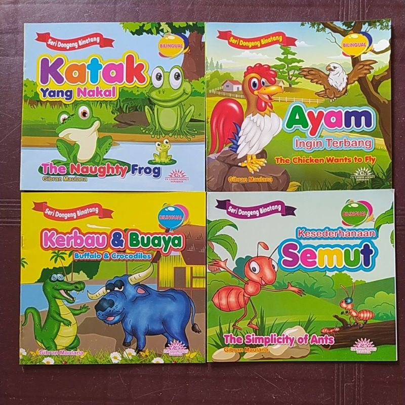 Jual BUKU ANAK SERI DONGENG BINATANG BILINGUAL-FULL COLOUR | Shopee ...